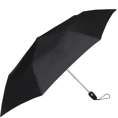 John's 545mm Auto Open and Close 3 Fold Black Umbrella