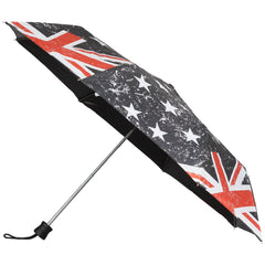 Johns 3 Fold Mannual Open Flag Print Rain & Sun Umbrella 545mm Size (Flag 3)