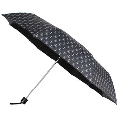 Johns 3 Fold Mannual Open Anchor and Symbols Print Rain & Sun Umbrella 545mm Size (ANSY 4)