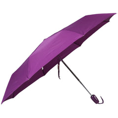 John's 545mm Auto Open and Close 3 Fold Black Umbrella