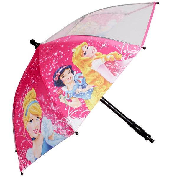 Johns Blast Single Fold 485mm Kids Umbrella with Princess Print and Watergun