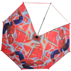 JOHNS BLAST SINGLE FOLD 485MM KIDS UMBRELLA WITH SPIDERMAN- 1 PRINT AND WATERGUN