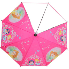 JOHNS BLAST SINGLE FOLD 485MM KIDS UMBRELLA WITH PRINCESS PRINT AND WATERGUN