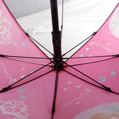 JOHNS BLAST SINGLE FOLD 485MM KIDS UMBRELLA WITH PRINCESS PRINT AND WATERGUN