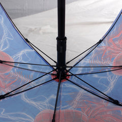 JOHNS BLAST SINGLE FOLD 485MM KIDS UMBRELLA WITH SPIDERMAN-3 PRINT AND WATERGUN