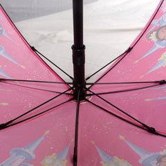 JOHNS BLAST SINGLE FOLD 485MM KIDS UMBRELLA WITH PRINCESS PRINT- 3 AND WATER GUN