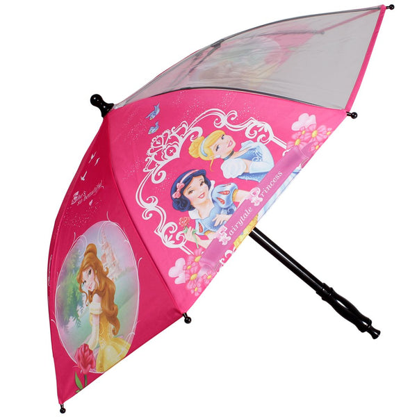 JOHNS BLAST SINGLE FOLD 485MM KIDS UMBRELLA WITH PRINCESS PRINT AND WATERGUN