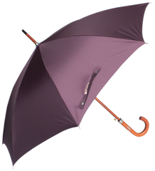 John's  Woodking  Auto Open  Straight Fold Mono Colour Umbrella-610 mm